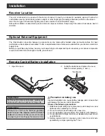 Preview for 7 page of Panasonic TH50PX500U - 50" HD PLASMA TV Operating Instructions Manual