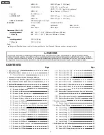 Preview for 2 page of Panasonic TH50PZ750U - 50" Plasma TV Service Manual