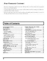 Preview for 4 page of Panasonic TH65PHD7UY - 65" PLASMA Operating Instructions Manual