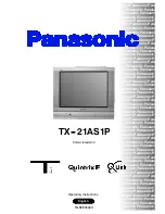 Panasonic TX-21AS1P Operating Instructions Manual preview