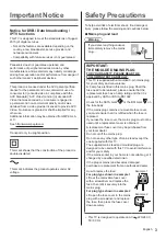 Preview for 3 page of Panasonic TX-24DS500B Operating Instructions Manual