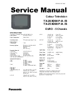 Preview for 3 page of Panasonic TX-25XD90P Service Manual