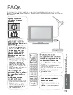 Preview for 27 page of Panasonic TX-26LE7FSA Operating Instructions Manual