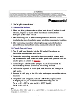 Preview for 3 page of Panasonic TX-26LX500F Service Manual