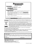 Preview for 44 page of Panasonic TX-26LXD50 Operating Instructions Manual