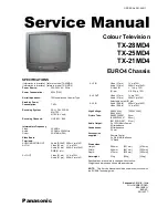 Preview for 3 page of Panasonic TX-28MD4 Service Manual