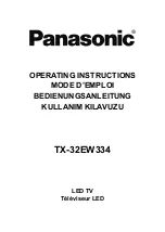 Panasonic TX-32EW334 Operating Instructions Manual preview