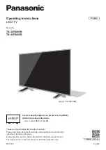 Panasonic TX-32FS400B Operating Instructions Manual preview