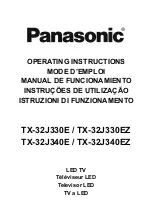 Panasonic TX-32J330E Operating Instructions Manual preview