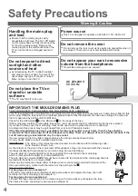 Preview for 4 page of Panasonic TX-32LZ80L Operating Instructions Manual