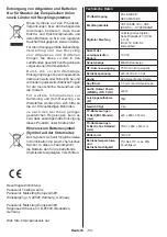 Preview for 50 page of Panasonic TX-39DW304 Operating Instructions Manual