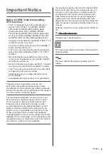 Preview for 3 page of Panasonic TX-40DX703E Operating Instructions Manual