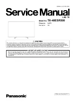 Panasonic TX-40ESR500 Service Manual preview