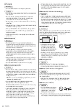 Preview for 6 page of Panasonic TX-40FXX689 Operating Instructions Manual