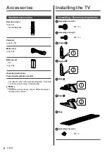 Preview for 8 page of Panasonic TX-40HX800B Installation Instructions Manual