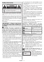 Preview for 3 page of Panasonic TX-40MS490E Operating Instructions Manual