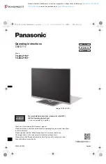 Panasonic TX-42LZ 150 Series Operating Instructions Manual preview