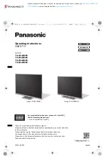 Panasonic TX-42LZ980E Operating Instructions Manual preview