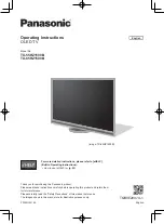 Panasonic TX-551500B Owner'S Manual preview