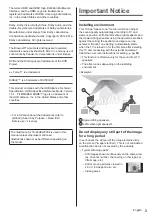 Preview for 3 page of Panasonic TX-55HZW2004 Operating Instructions Manual