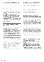 Preview for 4 page of Panasonic TX-55HZW2004 Operating Instructions Manual