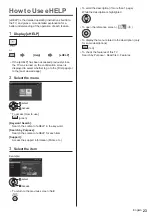 Preview for 23 page of Panasonic TX-55HZW2004 Operating Instructions Manual