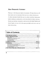 Preview for 2 page of Panasonic TX-68KP150Z Operating Instructions Manual