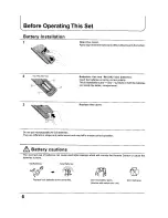 Preview for 6 page of Panasonic TX-68KP150Z Operating Instructions Manual