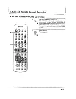 Preview for 43 page of Panasonic TX-68KP150Z Operating Instructions Manual