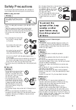 Preview for 3 page of Panasonic TX-L32E6E Operating Instructions Manual