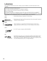 Preview for 22 page of Panasonic TX-L32EM6E Operating Instructions Manual