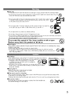 Preview for 5 page of Panasonic TX-L32X20B Operating Instructions Manual