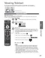 Preview for 21 page of Panasonic TX-L32X20B Operating Instructions Manual