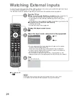 Preview for 24 page of Panasonic TX-L32X20B Operating Instructions Manual