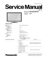 Panasonic tx-lr32c10 Service Manual preview