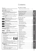 Preview for 3 page of Panasonic TX-P42G20B Operating Instructions Manual