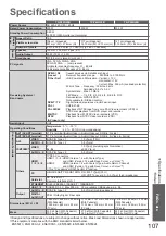 Preview for 107 page of Panasonic TX-P42G20B Operating Instructions Manual