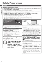 Preview for 4 page of Panasonic TX-P42GT50E Operating Instructions Manual