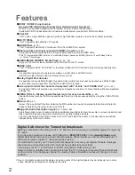 Preview for 2 page of Panasonic TX-P42S20B Operating Instructions Manual