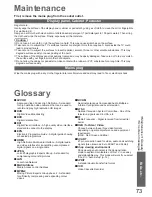 Preview for 73 page of Panasonic TX-P42S20B Operating Instructions Manual