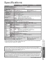 Preview for 75 page of Panasonic TX-P42S20B Operating Instructions Manual