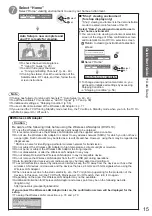 Preview for 15 page of Panasonic TX-P50VT20EA Operating Instructions Manual