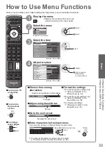 Preview for 33 page of Panasonic TX-P50VT20EA Operating Instructions Manual