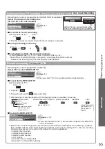 Preview for 65 page of Panasonic TX-P50VT20EA Operating Instructions Manual