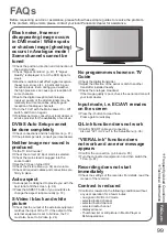 Preview for 99 page of Panasonic TX-P50VT20EA Operating Instructions Manual