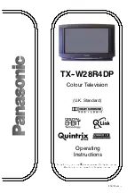 Preview for 2 page of Panasonic TX-W28R4DP Operating Instructions Manual