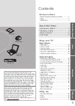 Preview for 3 page of Panasonic TXP50V20L Operating Instructions Manual