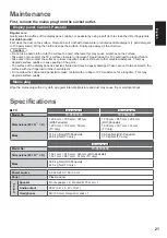 Preview for 21 page of Panasonic TXP55VT60E Operating Instructions Manual