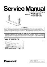 Panasonic TY-ST85P12 Service Manual preview