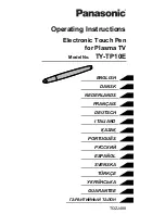 Panasonic TYTP10E Operating Instructions Manual preview